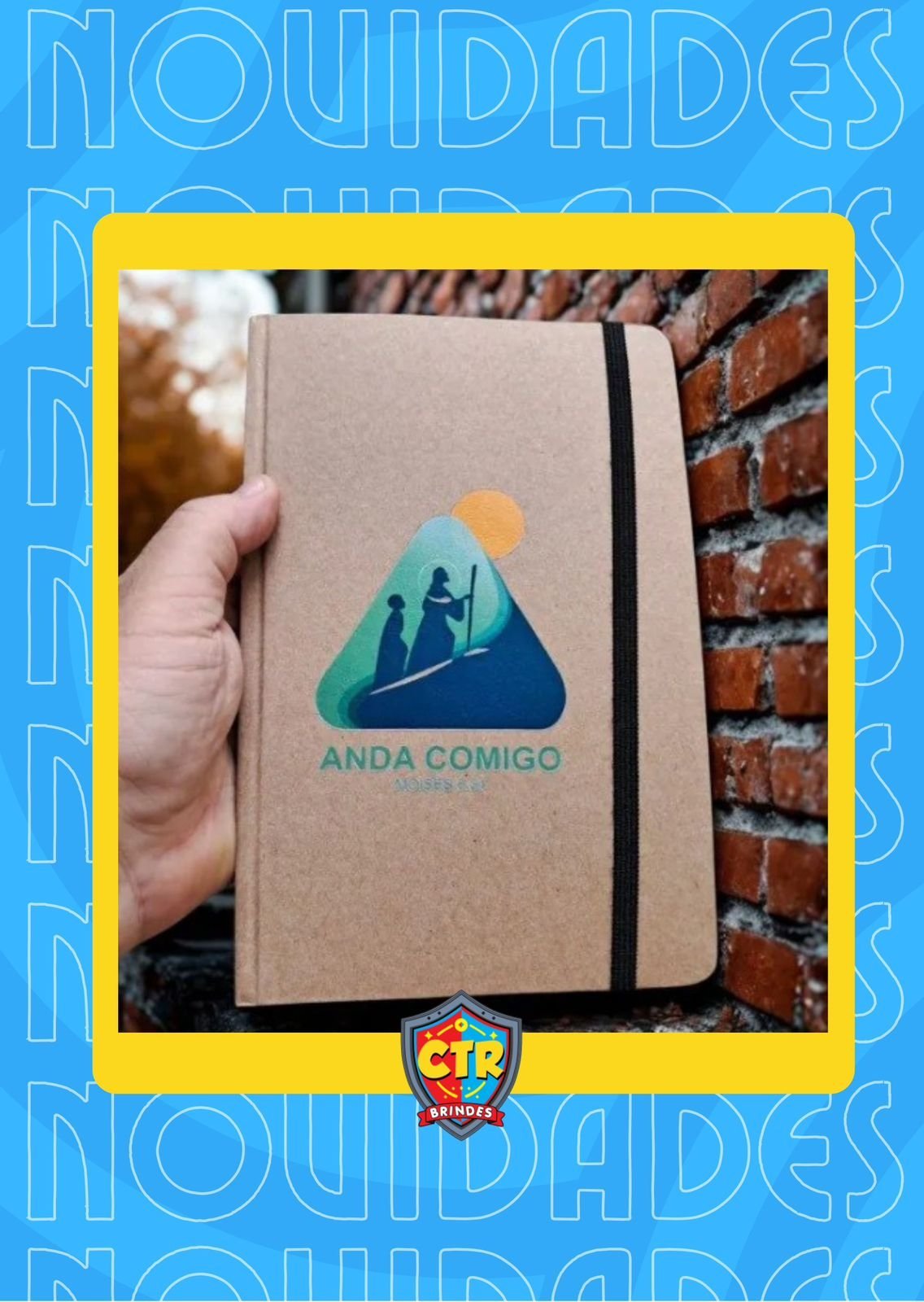 WhatsApp Image 2026-03-03 at 12.25.02 (2) Caderneta Grande tipo MOLESKINE Tema dos Jovens 2026 - Imagem 1