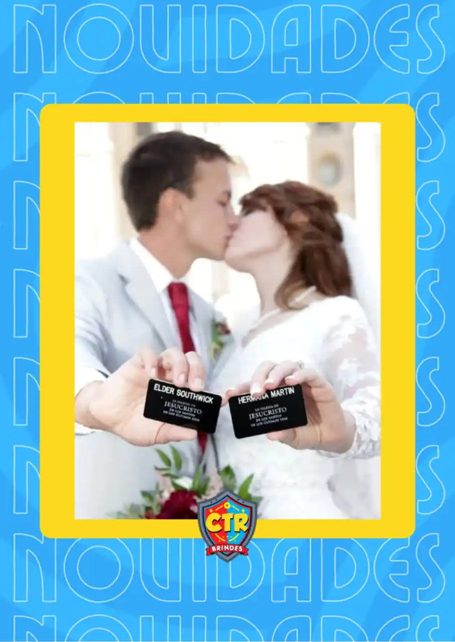 Plaqueta Missionária Personalizada c/ Alfinete de Segurança - Imagem 2